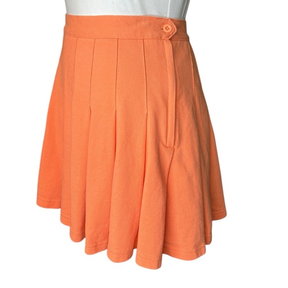 Urban Outfitters Peach Pleated Tennis Skirt Size XS Knit Mini Skater Style - Picture 5 of 9